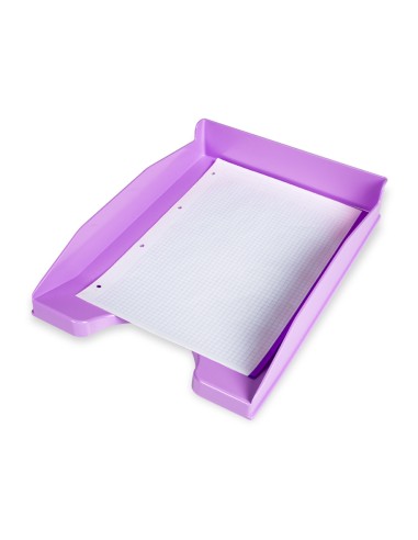 Bandeja sobremesa plastico q-connect lavanda...