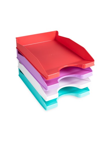 Bandeja sobremesa plastico q-connect blanco...