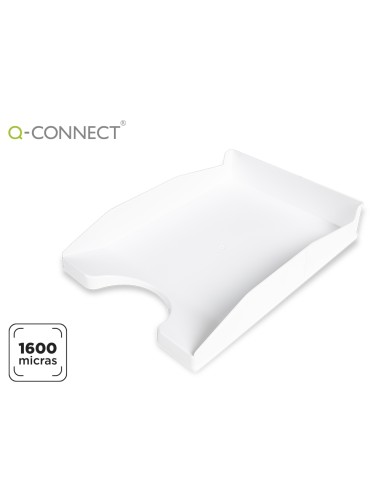 Bandeja sobremesa plastico q-connect blanco...