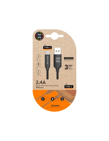 Cable usb tech one tech braided nylon tipo...