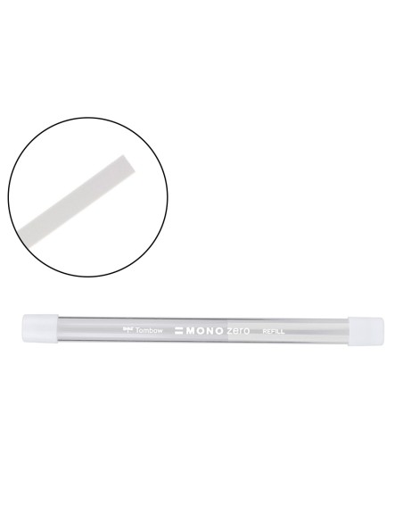 Repuesto portagomas tombow mono zero rectangular 2,5 x 5 mm tubo con 2 unidades