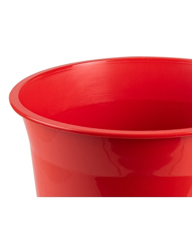 Papelera plastico q-connect rojo opaco 13...
