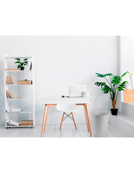 Papelera plastico q-connect gris opaco 13 litros 275x285 mm