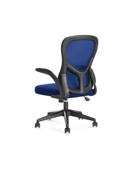 Silla giratoria q-connect base metal regulable en altura 910+75mm alto 610mm ancho 550mm profundidad azul