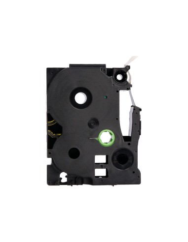 Cinta q-connect tze-641 amarillo-negro 18mm...