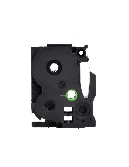 Cinta q-connect tze-251 blanco-negro 24mm longitud 8 m