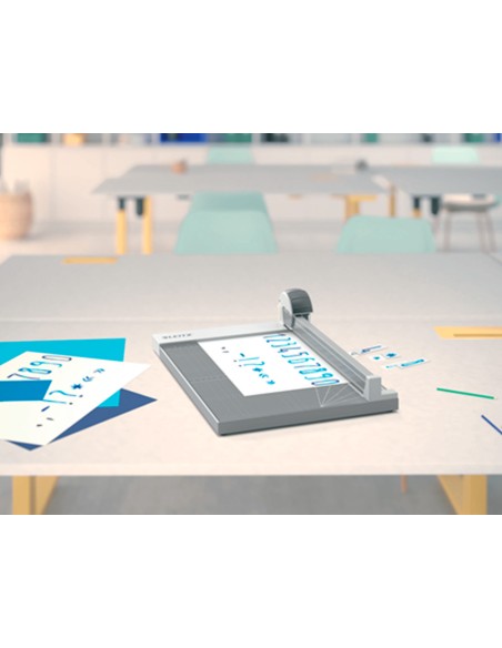 Cizalla de rodillo leitz precision office a4+ base madera plastificada longitud corte 381 mm capacidad de