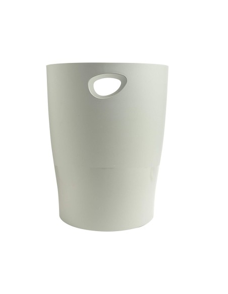 Papelera plastico exacompta ecoblack gris 15 litros