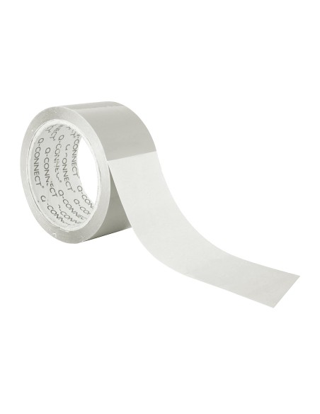 Cinta adhesiva q-connect polipropileno transparente 132 m x 50 mm para embalaje