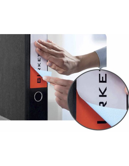 Etiqueta adhesiva avery permanente blanca 61x192 mm para lomo archivador laser caja de 100 unidades