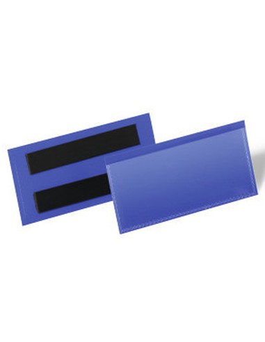 Funda durable magnetica 100x38 mm plastico azul...