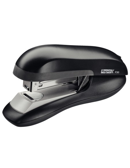 Grapadora rapid f30 plastico abs color negro capacidad 30 hojas usa grapas 24/6 y 26/6