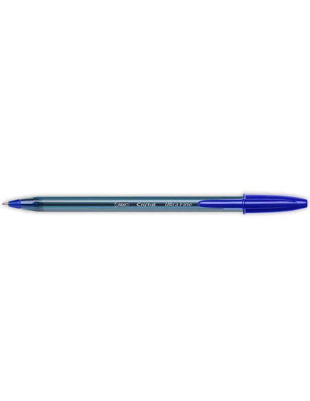 Boligrafo bic cristal ultrafine punta forma aguja 0,7 mm azul