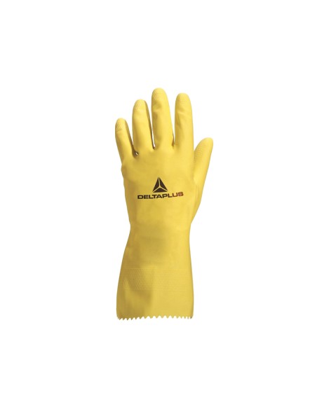 Guantes deltaplus de nitrilo desechable negro caja de 100 unidades talla 6-7