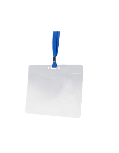 Identificador q-connect con cordon plano azul...