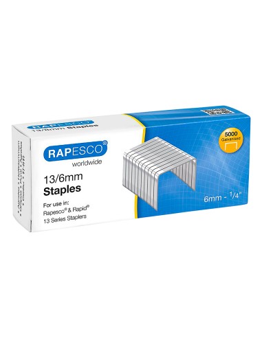 Grapas rapesco galvanizada 13/6 caja de 5000...
