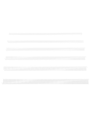 Espiral metalico q-connect blanco 64 5:1 20mm...