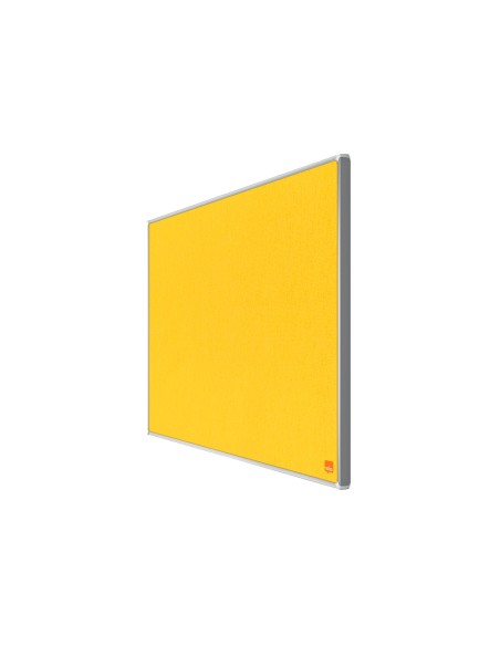 Tablero de anuncios nobo impression pro fieltro amarillo formato panoramico 40\" 890x500 mm