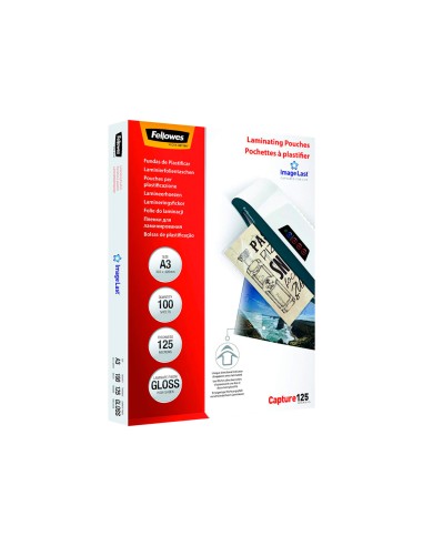 Bolsa de plastificar fellowes brillo din a3 125...