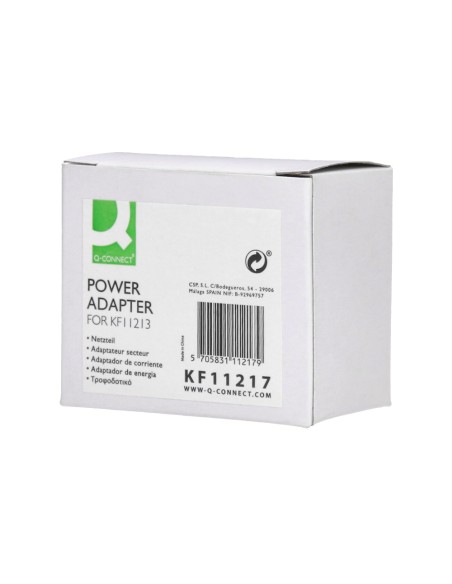 Adaptador de corriente q-connect para modelos xf36- xf37-xf38 y kf11213 100 100-240v 50/60hz 0.2a