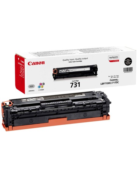 Toner canon 731 bk i-sensys lbp7100cn / lbp7110cw / mf623cn / mf628cw / mf8230cn / mf8280cw negro 1500 pag