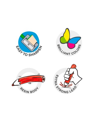 Lapices de colores carioca tita caja de 50...