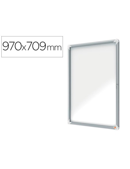 Vitrina de anuncios nobo premium plus magnetica de exterior 9 x din a4 1000x752x45 mm