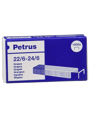 Grapas petrus nº 22/6 galvanizada caja de 1000...
