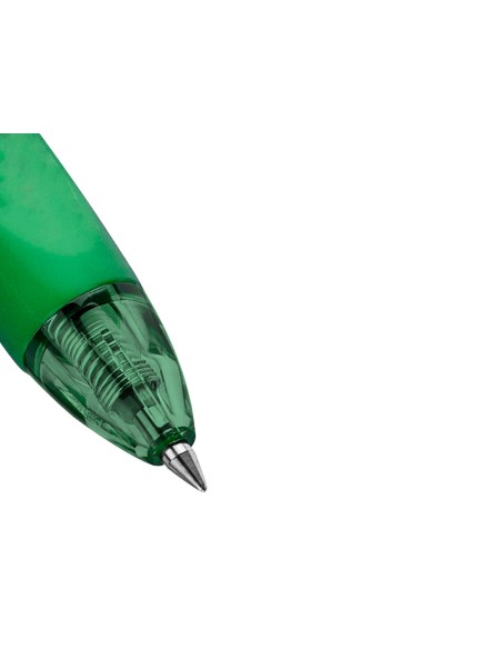 Boligrafo q-connect retractil borrable 0,7 mm color verde