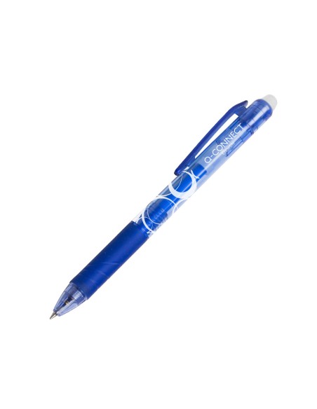 Boligrafo q-connect retractil borrable 0,7 mm color azul