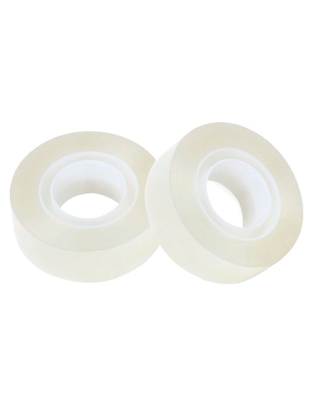 Cinta adhesiva q-connect invisible 7,5 m x 19 mm con portarrollo en blister