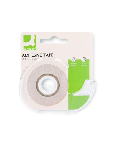 Cinta adhesiva q-connect doble cara 10 m x 12...