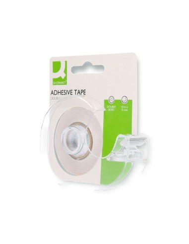 Cinta adhesiva q-connect doble cara 10 m x 12...
