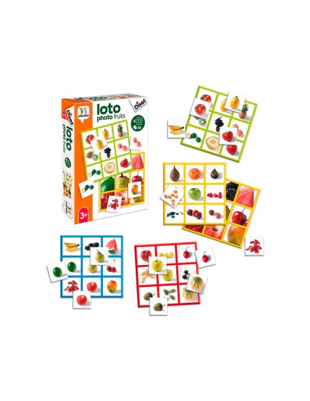 Juego diset educativo loto photo fruits