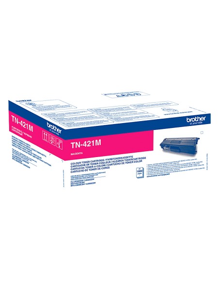 Toner brother tn-421 para dcp-l8410 cdn / 8410 cdw / hl-l8260 cdw / mfc-l8360 cdw / 8690 cdw / 8900 cdw magenta