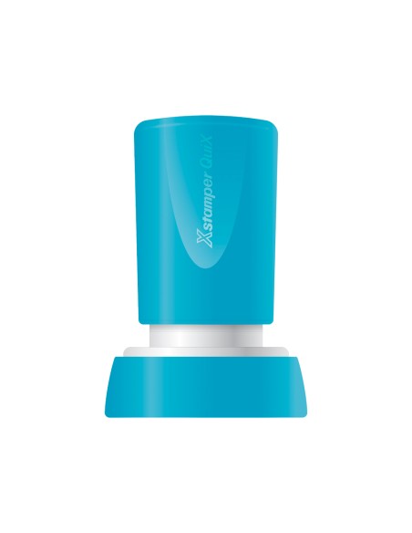 Sello x'stamper quix personalizable color rojo redondo diametro 20 mm q-34