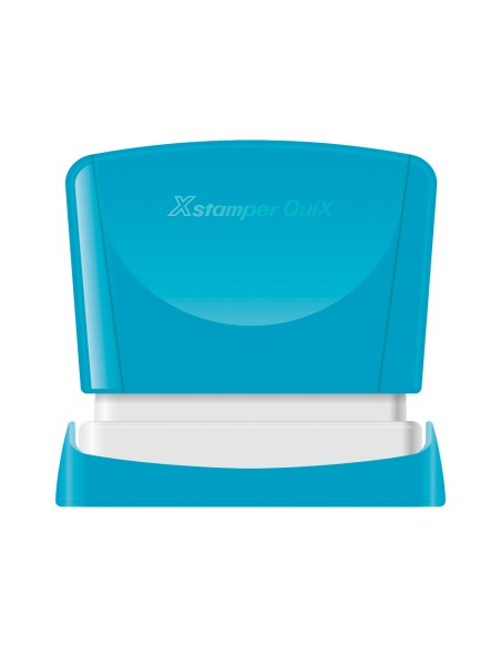 Sello x'stamper quix personalizable color rojo medidas 24x49 mm q-12