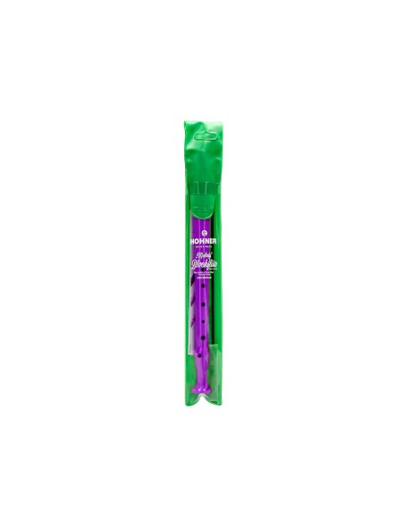 Flauta hohner 9508 color violeta funda verde y transparente