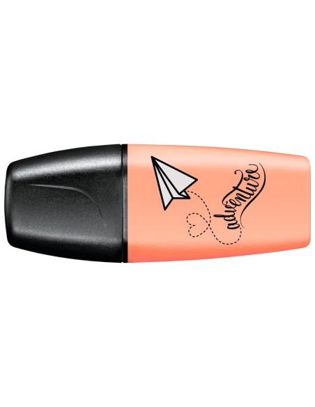 Rotulador stabilo boss mini pastel love melocoton sedoso