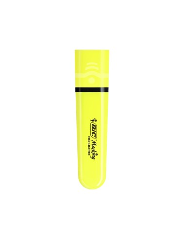 Rotulador bic flat fluorescente amarillo neon...