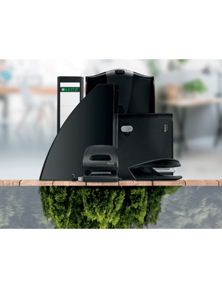 Carpeta leitz recycle gomas din a4 carton reciclabe 100% negro