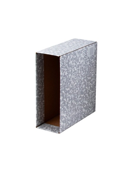 Caja archivador liderpapel classic red cuarto gris