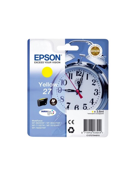 Ink-jet epson 27 wf-3620 / 711 0 / 7610 / 7620 amarillo 2.200 pag