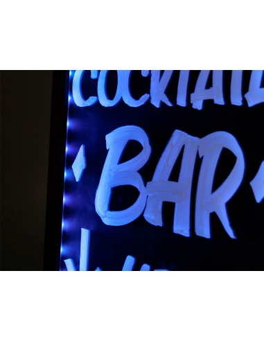 Pizarra cristal liderpapel con led en caballete...