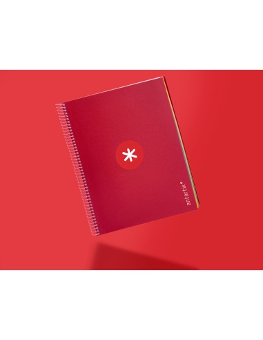 Cuaderno espiral a4 micro antartik tapa forrada...