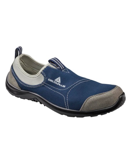 Zapatos de seguridad deltaplus de poliester y algodon con plantilla y puntera - color azul marino talla 41