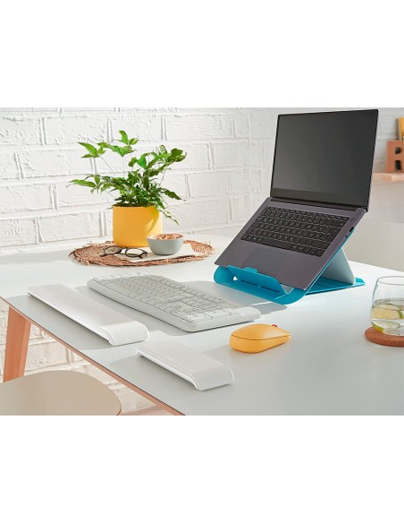Reposamuñecas leitz ergo cosy para teclado ajustable color gris