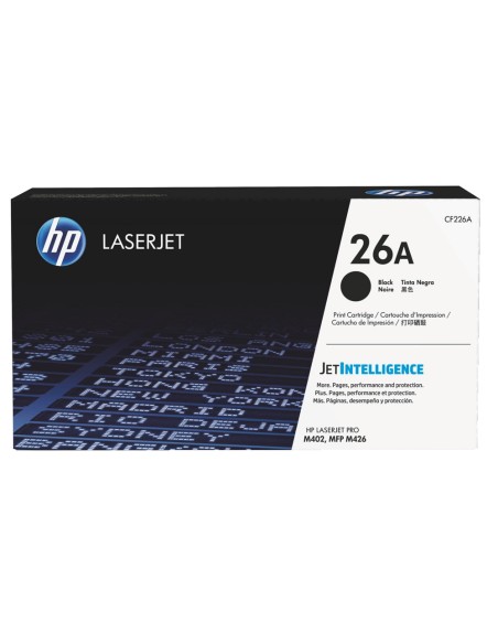Toner hp 26a laserjet pro m402d/m402dn/m402dw/m402n/mfp m426dw/mfp m426fdn/mfp m426fdw negro 3100 paginas