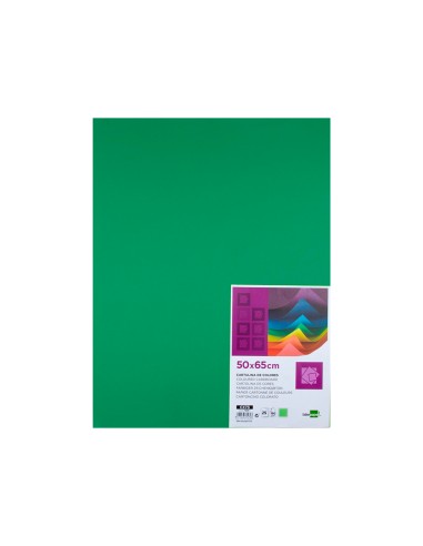 Cartulina liderpapel 50x65 cm 180g/m2 verde...