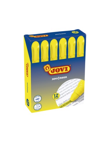 Marcador de cera gel jovi fluorescente amarillo...